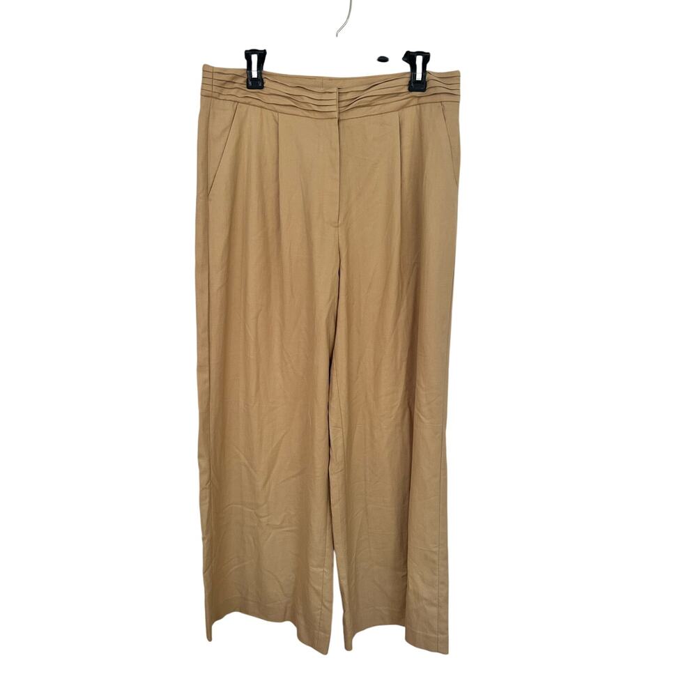 White House Black Market Wide Leg Khaki Pant NWT Women's Size 12L Long New!